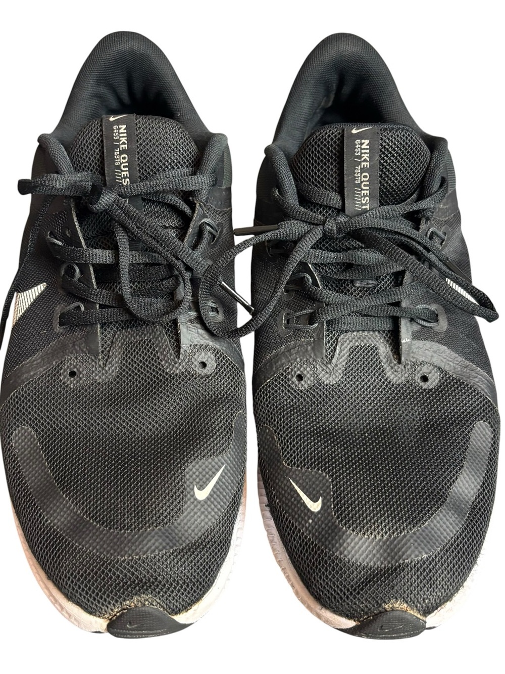 Nike Mens Quest 4 DA1105-006 Black Running Shoes Sneakers Size 11